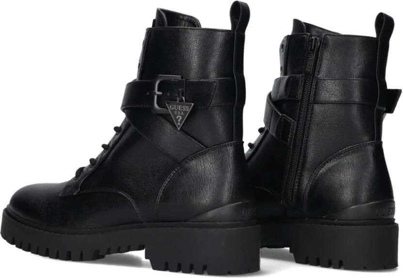 Guess Zwarte Veters Polyurethaan Laarzen Black Dames - Foto 4
