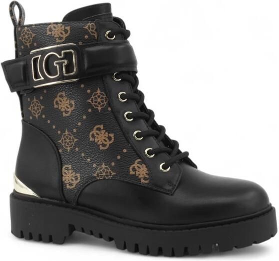 Guess Enkellaarzen met monogram en reliëfaccenten