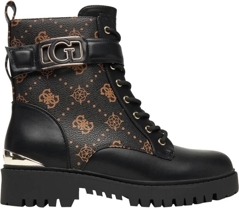 Guess Enkellaarzen met monogram en reliëfaccenten - Foto 3