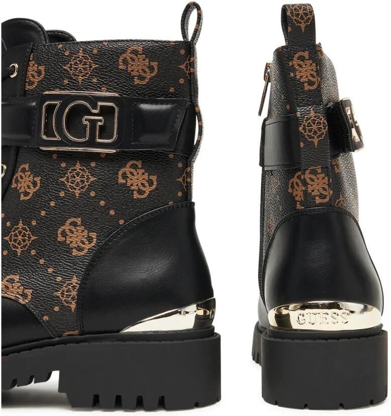 Guess Enkellaarzen met monogram en reliëfaccenten - Foto 3