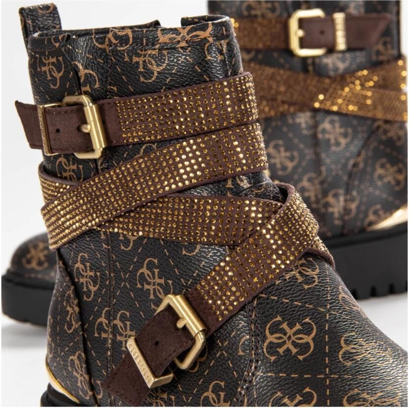 Guess Boot biker strassé en cuir - Foto 4