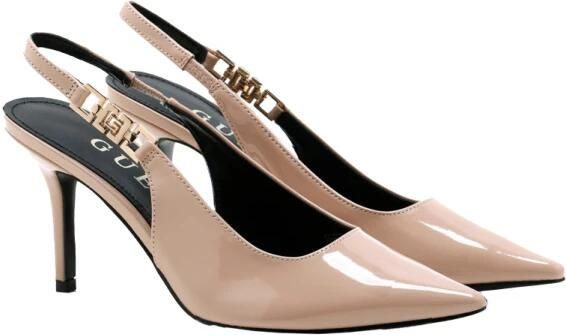 Guess Lak Slingback Leren Hoge Hakken Pink Dames - Foto 4