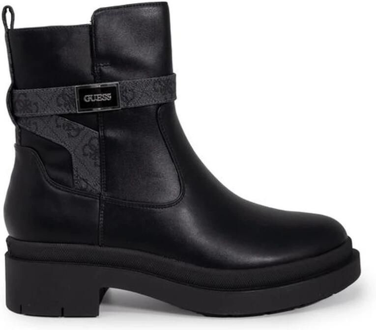 Guess Zwarte Polyurethaan Dames Herfst Winter Laarzen Black Dames - Foto 3
