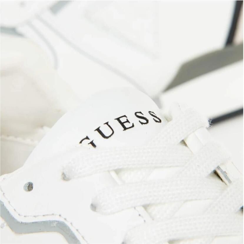 Guess Witte Leren Sneaker met 4 cm Rubberen Zool White Heren - Foto 2