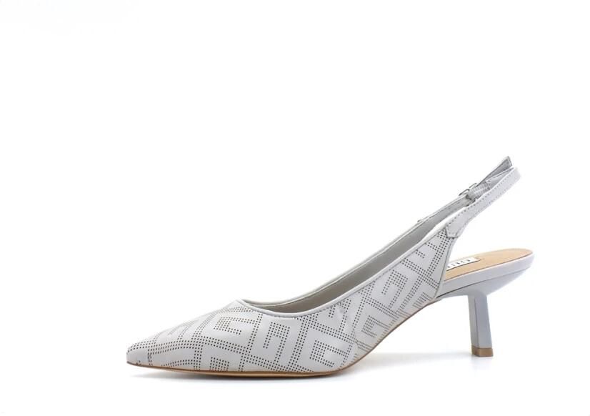 Guess Puntige Neus Raheli 55mm Hakken in Grijs Eco Leer Gray Dames