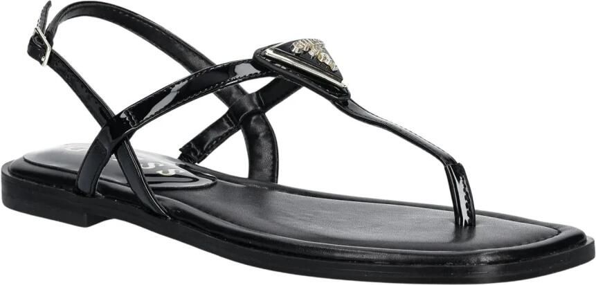 Guess Zwarte polyethyleen sandalen voor vrouwen Black Dames