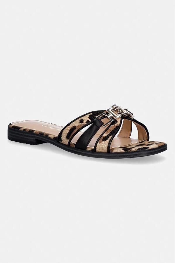 Guess Slipper van leer-mix model 'Realla' - Foto 2