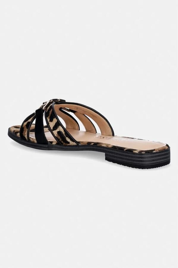 Guess Slipper van leer-mix model 'Realla' - Foto 4