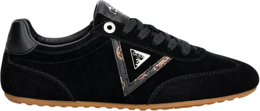 GUESS Relli zwarte leren sneakers - Foto 5