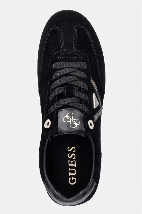 GUESS Relli zwarte leren sneakers - Foto 6
