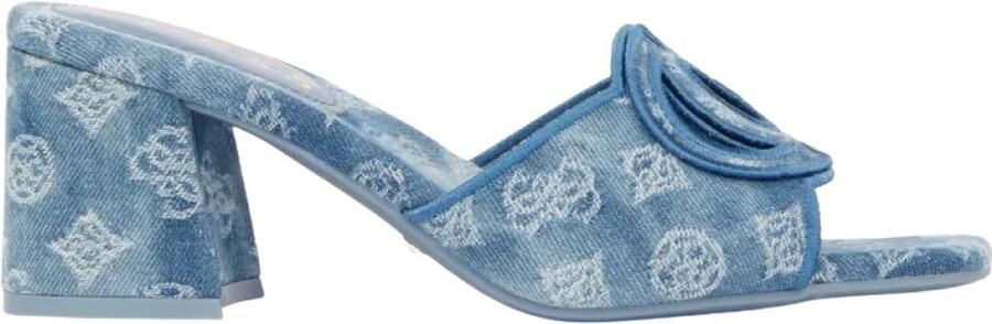 GUESS denim muiltjes blauw