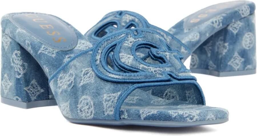 GUESS denim muiltjes blauw - Foto 3