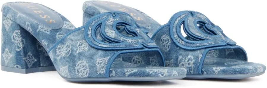 GUESS denim muiltjes blauw - Foto 5