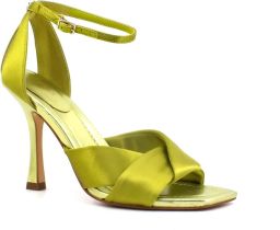 Guess Satin Sandaal met Vlechtwerk Green Dames