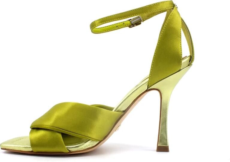 Guess Satin Sandaal met Vlechtwerk Groen Dames - Foto 4