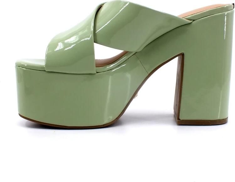 Guess Stijlvolle Hoge Hak Sandalen Green Dames - Foto 3