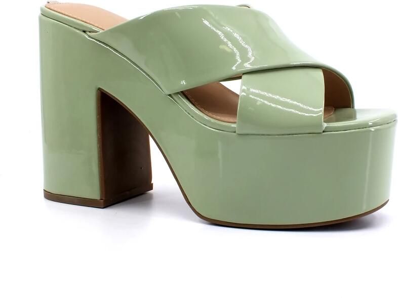 Guess Stijlvolle Hoge Hak Sandalen Green Dames - Foto 2