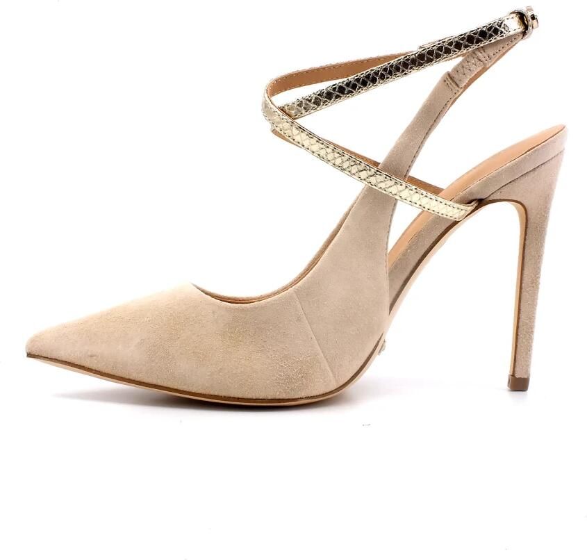 Guess Strappy Hoge Hak Sandaal Amazie Beige Dames - Foto 5