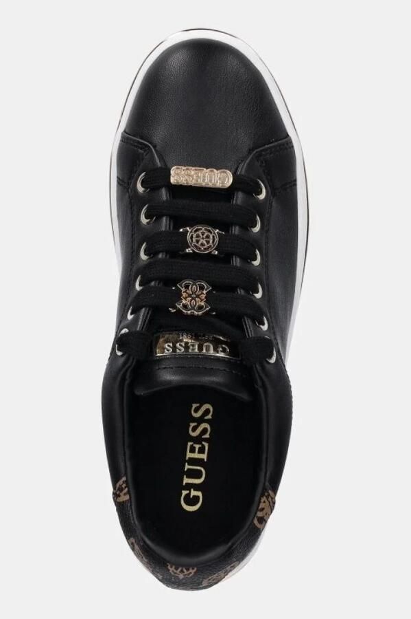 GUESS Slip-On Lace-Up Polyurethane Sneakers Wo Black - Foto 2