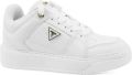 Guess Geperforeerde Basket Sneakers met Gewatteerde Kraag - Wit