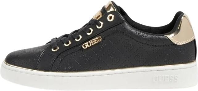 Guess Zwarte Bekie Active Lady Sneakers met reliëf Black Dames