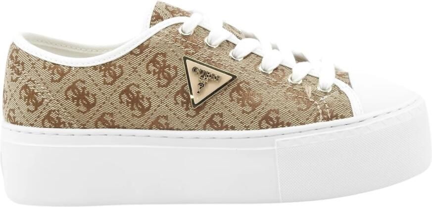 GUESS dames sneaker Joezi4 beige bruin - Foto 2