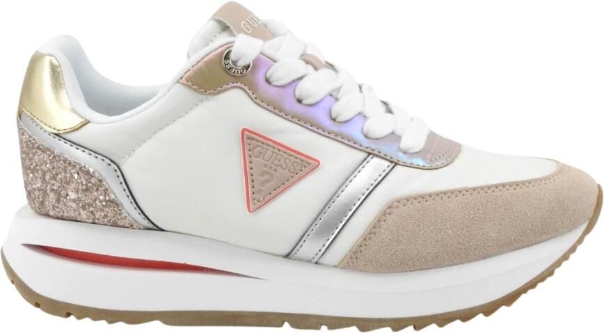 GUESS Eagar Sneakers Laag Wit - Foto 4