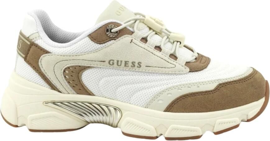 GUESS Sneakers laag 'IMERI' taupe ombergrijs offwhite