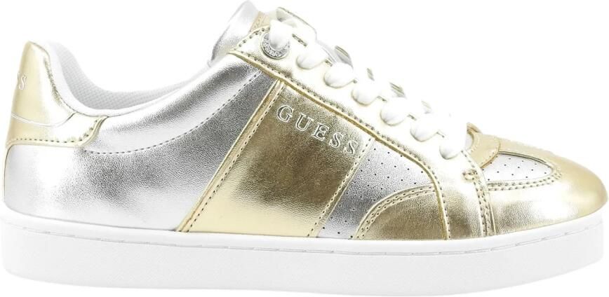 GUESS Sneakers laag 'JRONE12' goud zilver