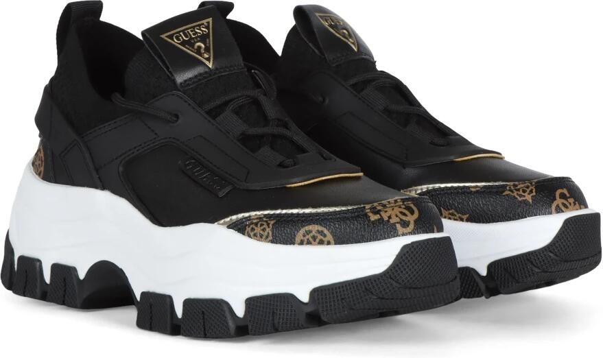 Guess Sneakers met logo print van stof en eco-leer - Foto 5