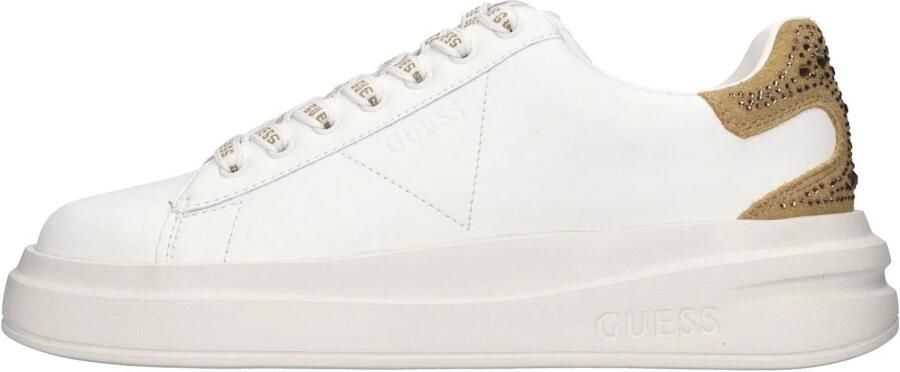 Guess Leren sneakers met strass Elbina White Dames - Foto 4