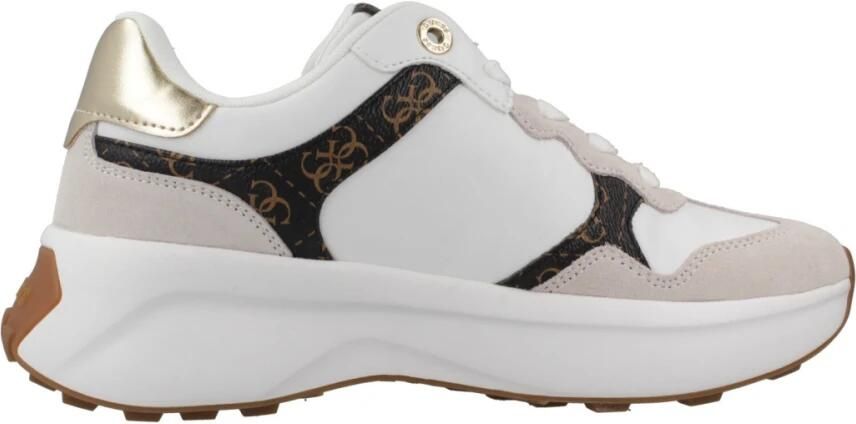 Guess Witte Sneakers Modern Klassiek Ontwerp Multicolor Dames - Foto 4