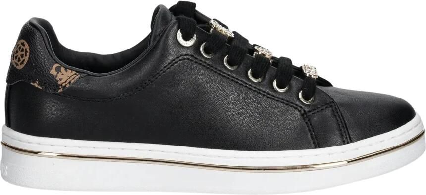 GUESS Slip-On Lace-Up Polyurethane Sneakers Wo Black - Foto 2