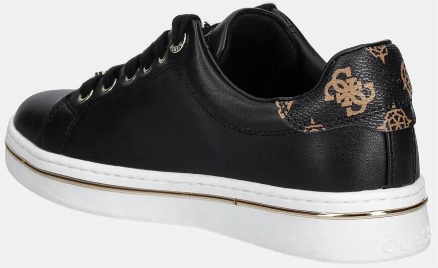 GUESS Slip-On Lace-Up Polyurethane Sneakers Wo Black - Foto 3