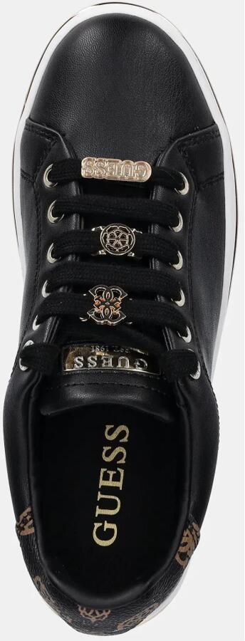 GUESS Slip-On Lace-Up Polyurethane Sneakers Wo Black - Foto 5