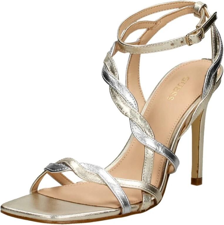 Guess Strappy High Heel Sandal Syivia Yellow Dames - Foto 8