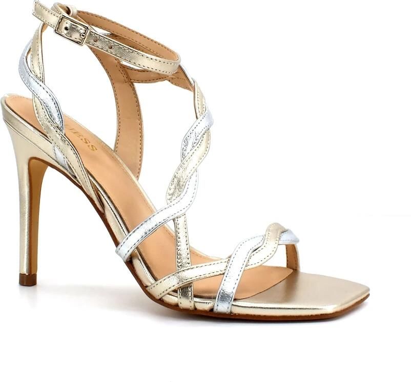 Guess Strappy High Heel Sandal Syivia Yellow Dames - Foto 7