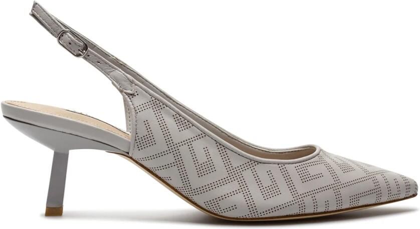 Guess Puntige Neus Raheli 55mm Hakken in Grijs Eco Leer Gray Dames