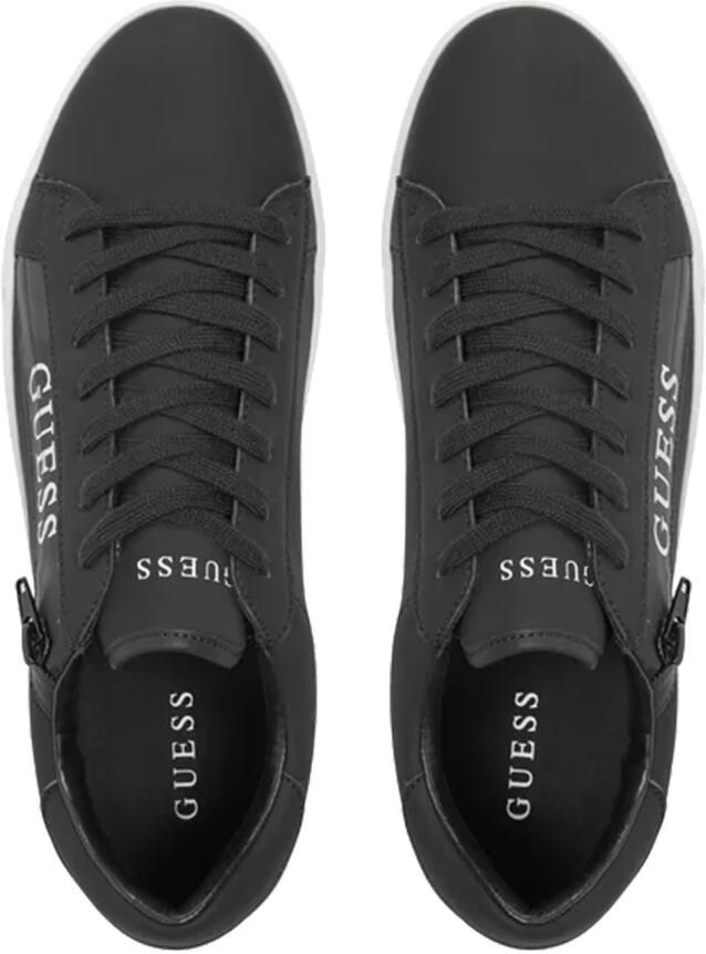 Guess Zip logo sneakers in PU-leer Black Heren - Foto 2