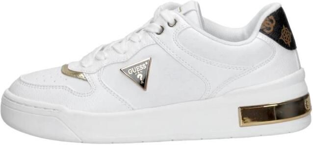 GUESS Clarkz Lage sneakers Leren Sneaker Dames Wit - Foto 2