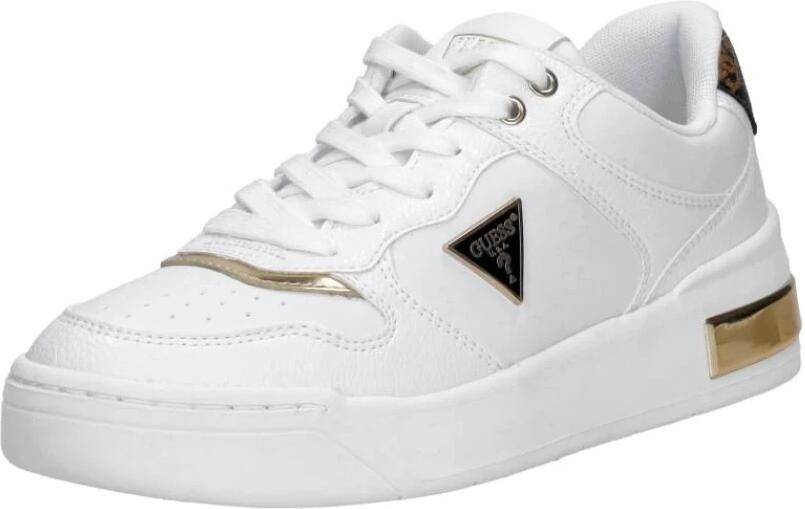GUESS Clarkz Lage sneakers Leren Sneaker Dames Wit - Foto 3