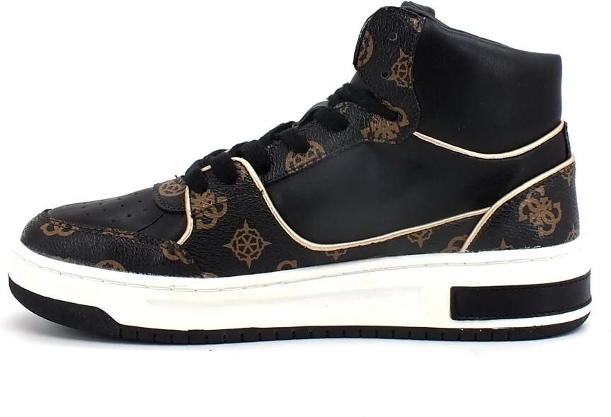 GUESS Tullia Hoge Dames Sneakers Zwart-Bruin - Foto 3