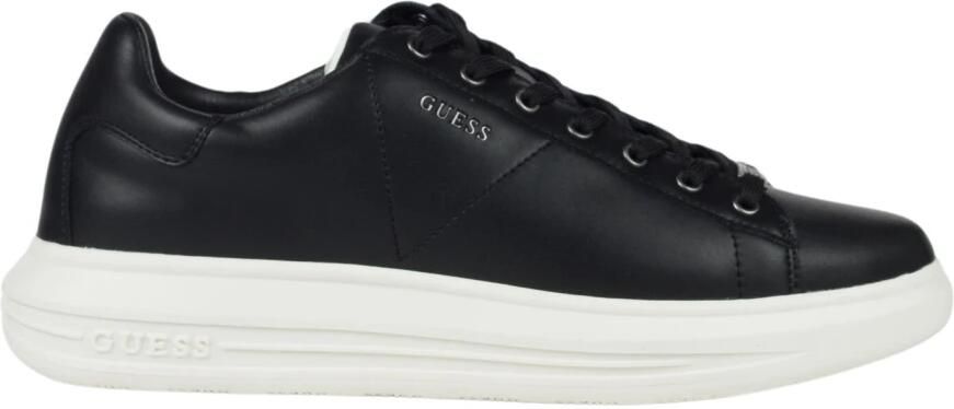 Guess Lage Top Leren Sneakers Zwart Heren - Foto 2