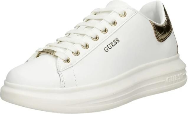 Guess Minimalistische Sneaker met Verhoogde Zool en Kokos Laminaat White Dames - Foto 12