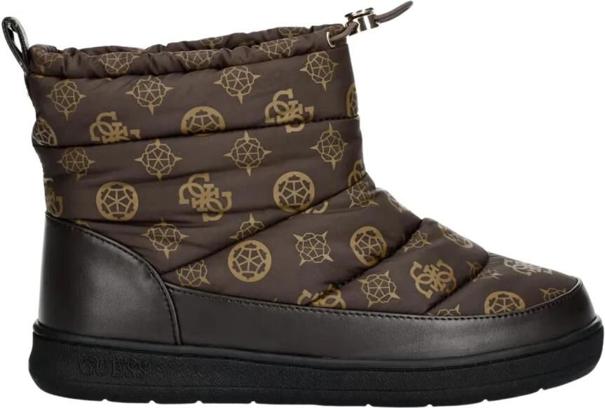 GUESS Snowboots 'VICENT' chocoladebruin ombergrijs - Foto 2