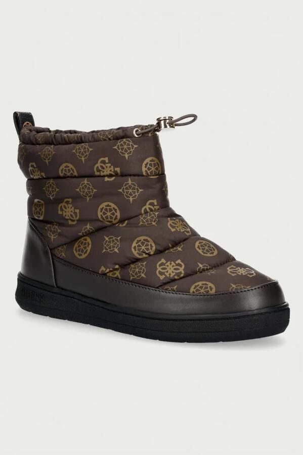GUESS Snowboots 'VICENT' chocoladebruin ombergrijs - Foto 3