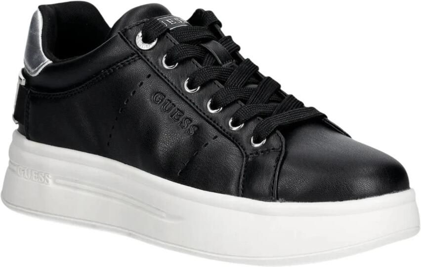 GUESS Sneakers laag 'WESLI' zwart zilver