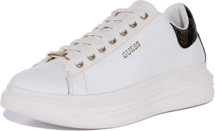 Guess Witte en bruine damesschoenen met gouden details White Dames - Foto 9