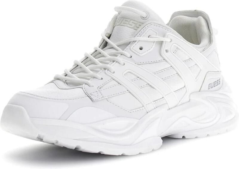 Guess Sneakers met vetersluiting en labeldetail model 'BELLUNO LOW' - Foto 3