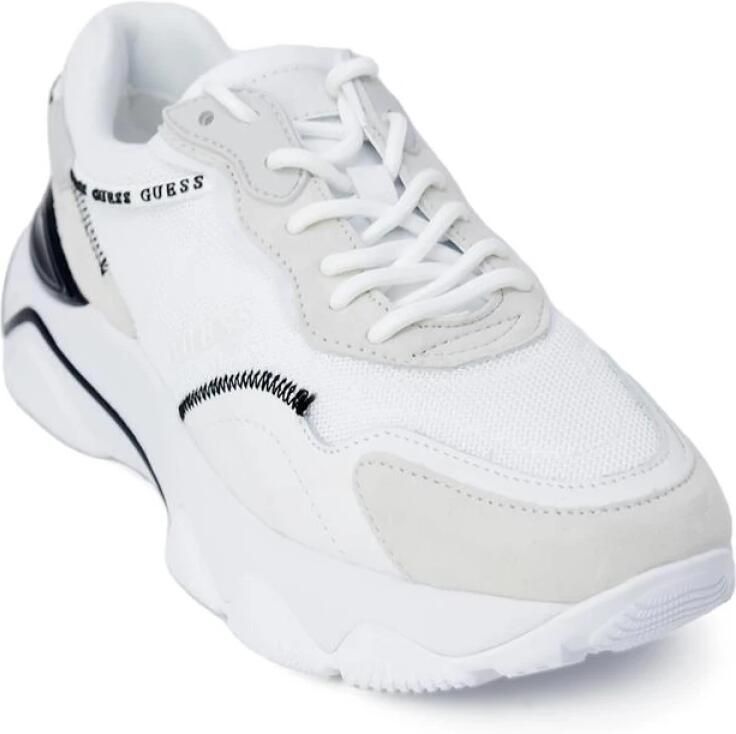 GUESS Slip-On Sporty Lace-Up Sneakers with Rubber Sole Wo White - Foto 3
